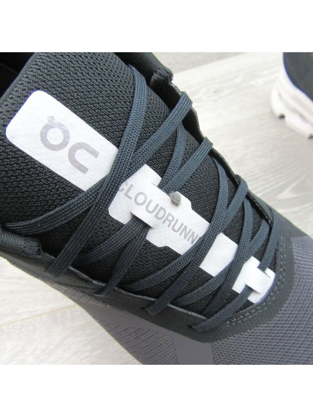 ON Cloudrunner Athletic Running Shoes Mens Size 12.5 Black White NEW #46.99017 - Picture 7 of 16